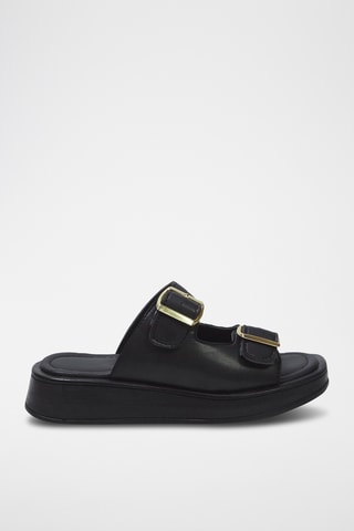 Mules plateformes - Noir