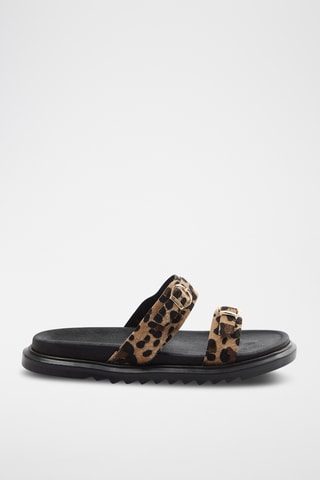 Mules - Noir et beige