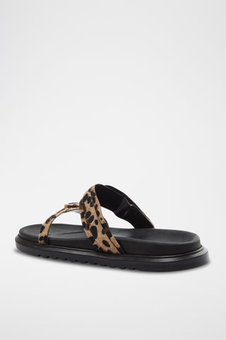 Mules - Noir et beige