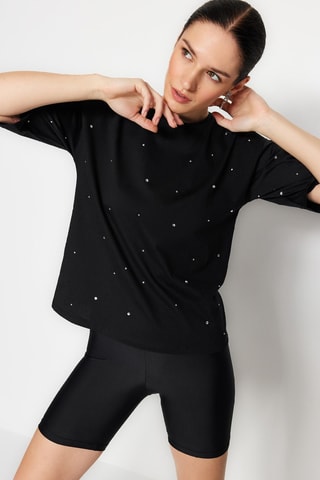 T-shirt oversize relaxed - Noir