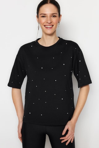 T-shirt oversize relaxed - Noir
