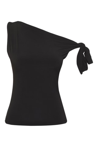 Top asymétrique - Noir