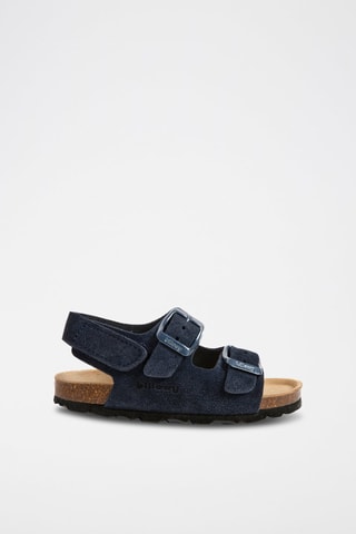 Sandales en nubuck Bleu marine