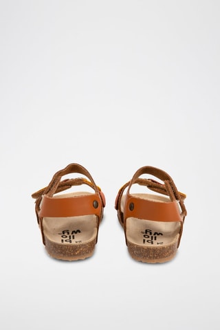 Sandales en cuir Camel