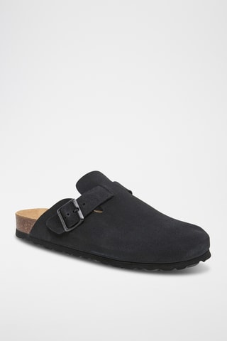 Sabots en nubuck Rosso - Noir
