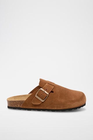 Sabots en nubuck Rosso - Camel