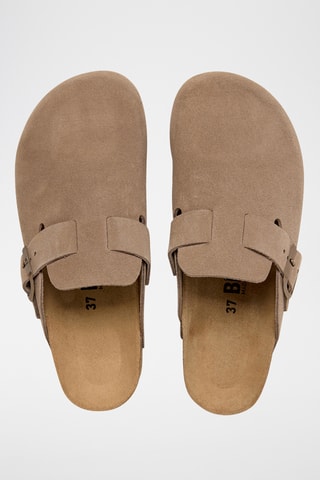 Sabots en nubuck Rosso - Beige