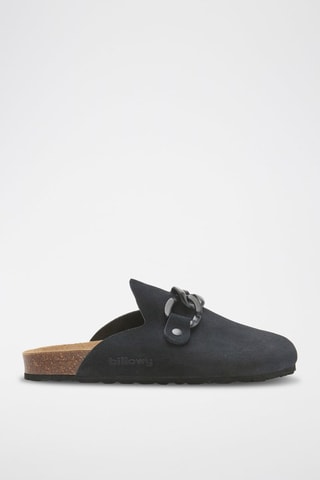 Sabots en nubuck Rosso - Noir