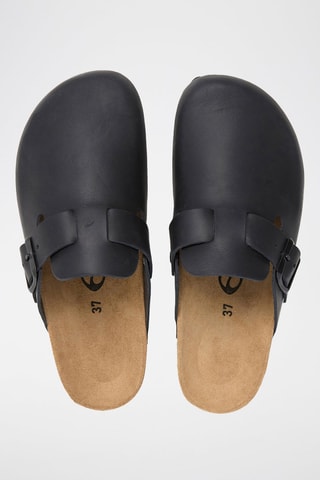 Sabots en cuir - Noir