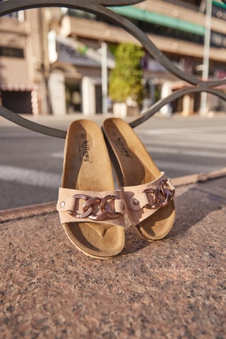 Mules en nubuck Rosso - Rose