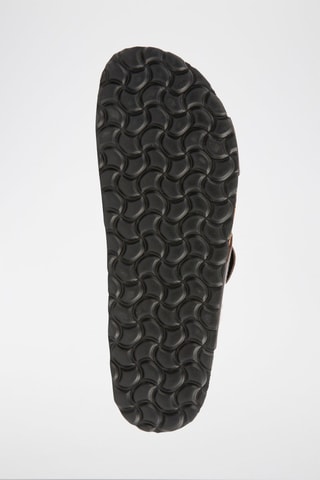 Mules en cuir - Marron foncé