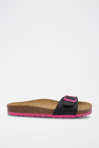 Mules Rosso - Noir et rose
