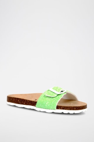 Mules Rosso Vert clair chiné