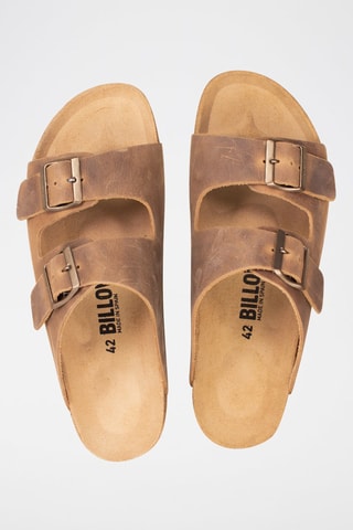 Mules en cuir Marron clair