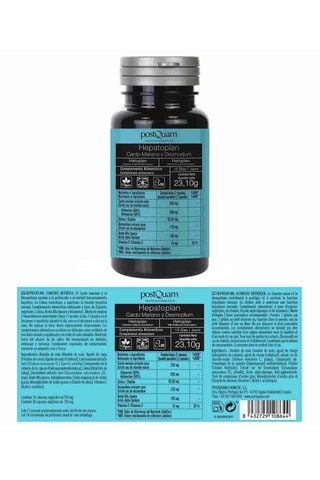 Hepatoplan : Chardon Marie + Desmodium - Fonction hépatique - 30 gélules