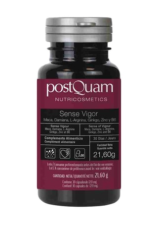 Vigor Plus : L-Arginine, Ginkgo, Zinc, B6 - Appétit sexuel - 30 gélules