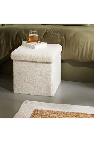 Pufe Matcha - 38 x 38 cm - Creme
