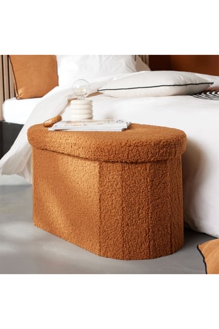 Banco redondo - 72 x 39 x 39 cm - Caramelo