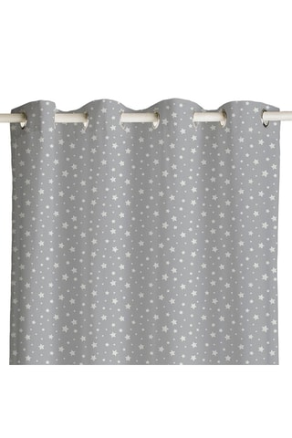 Cortina Stella Cinzento - 140 x 240 cm