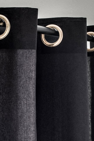 Cortina Gold Is Black Preto - 140 x 240 cm
