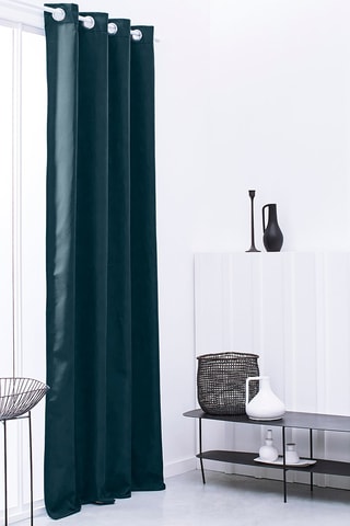 Cortinado isolante térmico Tropik paon - Azul - 140 x 240 cm