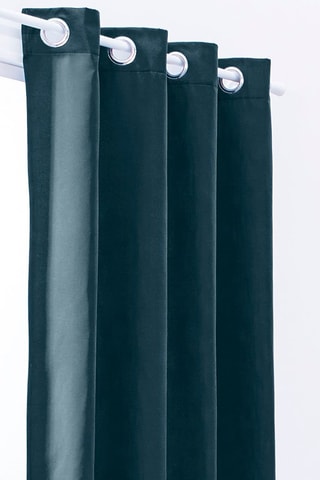 Cortinado isolante térmico Tropik paon - Azul - 140 x 240 cm