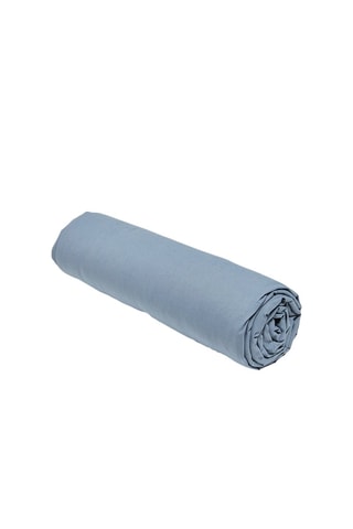 Lençol-capa em algodão 57 fios/cm² Cocoon - Azul,