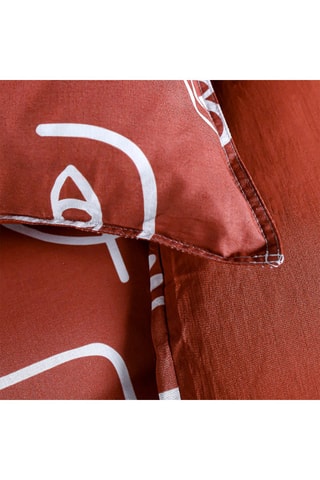 Conjunto de edredão em algodão 57 fios/cm² Sunshine 6.2 - Vermelho