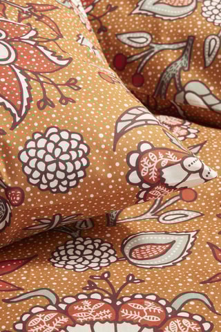 Conjunto de edredão em algodão 57 fios/cm² - Laranja