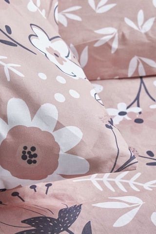 Conjunto de edredão em algodão 57 fios/cm² - Rosa