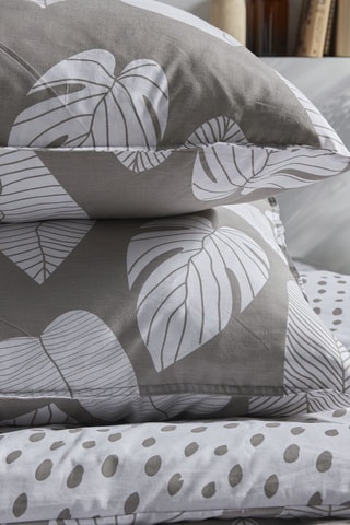 Conjunto de edredão em algodão 57 fios/cm² - Bege,