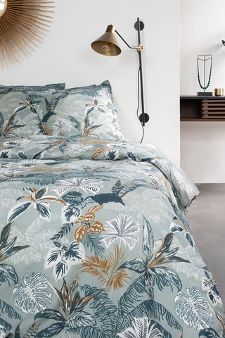 Conjunto de edredão em algodão 57 fios/cm² Hotel Tropik Juliana 2 - Verde-claro