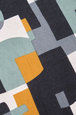 Conjunto de edredão em algodão 57 fios/cm² Sunshine - Cinzento e azul