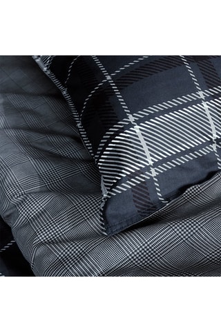 Conjunto de edredão em algodão 57 fios/cm² Winter Spirit Courchevel - Azul escuro