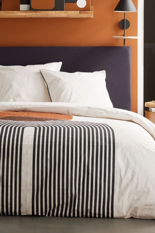 Conjunto de cama reversível em algodão 57 fios/cm² - Branco