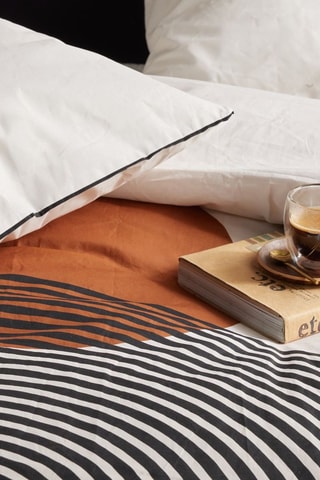 Conjunto de cama reversível em algodão 57 fios/cm² - Branco