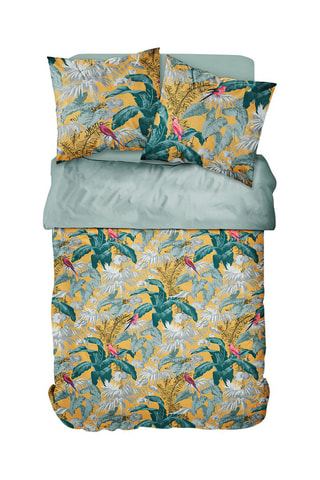 Conjunto de cama em algodão 57 fios/cm² - Ocre