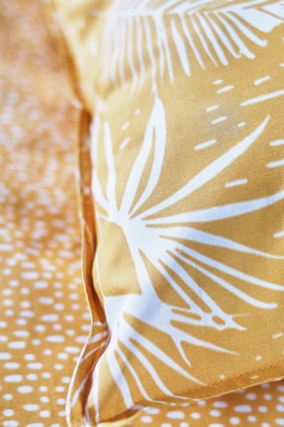 Conjunto de edredão em algodão 57 fios/cm² Sunshine - Ocre