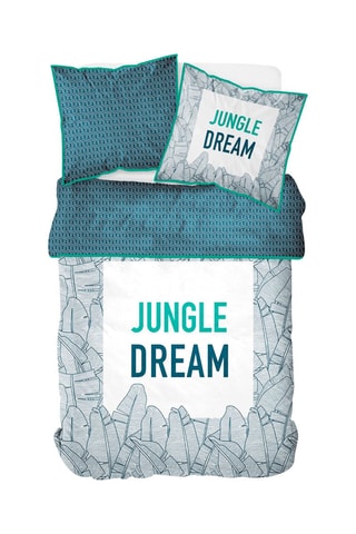 Conjunto de edredão em algodão 57 fios/cm² Jungle dream - Verde