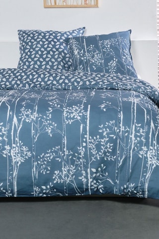 Conjunto de edredão em algodão Sunshine - Azul,