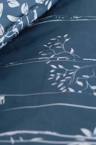 Conjunto de edredão em algodão Sunshine - Azul,
