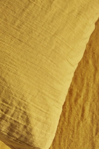 Conjunto de edredão em gaze de algodão - Ocre