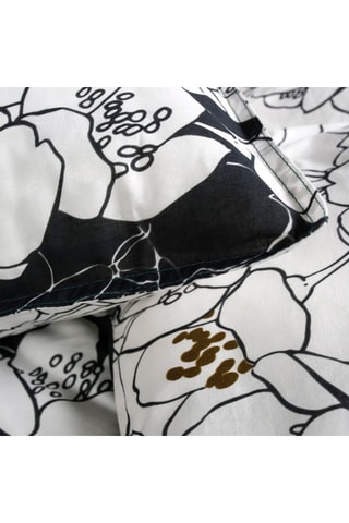 Conjunto de edredão em algodão 57 fios/cm² Sunshine 6.29 - Branco e preto