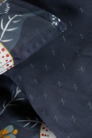Conjunto de edredão em algodão 57 fios/cm² Sunshine - Preto e vermelho-escuro