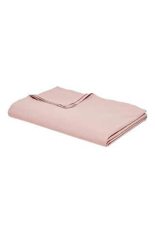 Lençol liso em algodão 57 fios/cm² Essential - Rosa