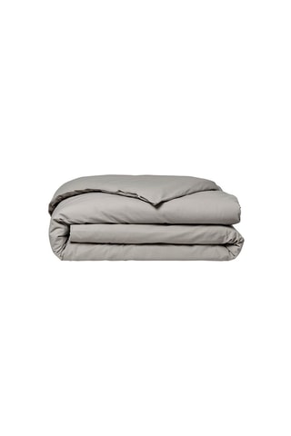 Conjunto de edredão em algodão biológico 57 fios/cm² - Cinzento-claro