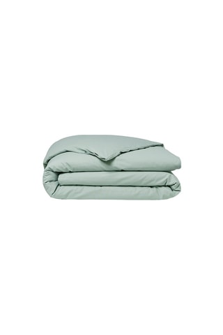 Conjunto de edredão em algodão biológico 57 fios/cm² - Azul-claro