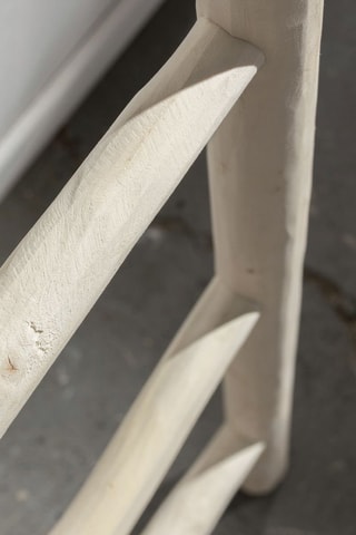 Escada de madeira - Natural - 149 x 50 x 6 cm