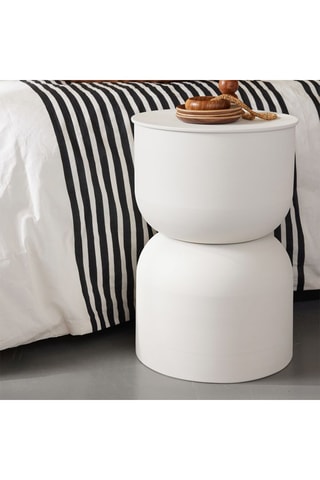 Mesa de centro - 30 x 30 x 46 cm - Creme