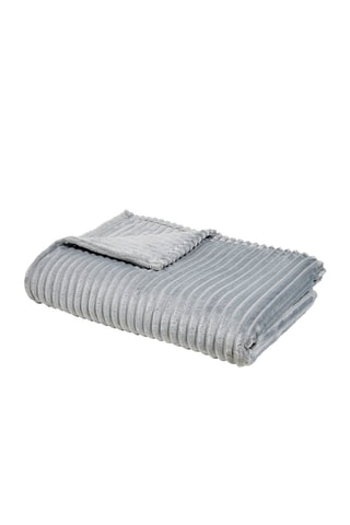 Manta XL Essential Ribbed - Aço - 150 x 200 cm